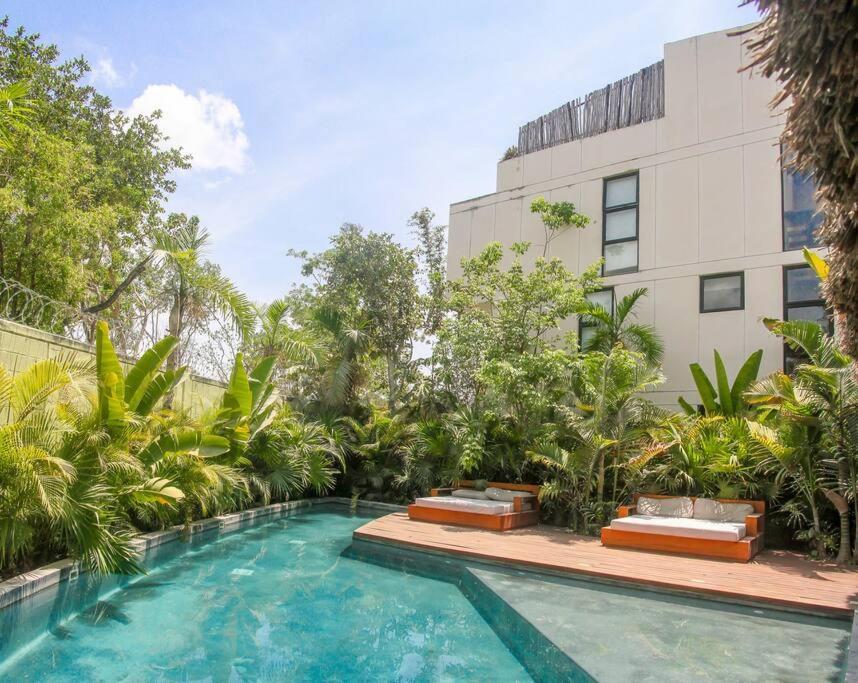 Dhalia - Private Roof With Pool & Beach Club Access Tulum Bagian luar foto